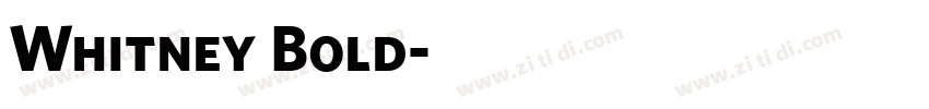 Whitney Bold字体转换 Whitney Bold字体转换